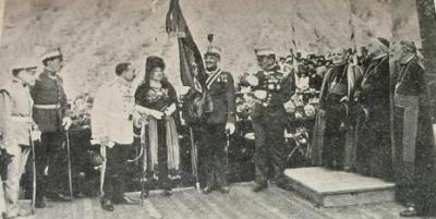 Visita de Alfonso XIII a Covadonga