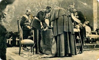 Visita de Alfonso XIII a Covadonga