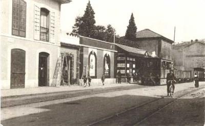 Arriondas , estación del Tranvia a Covadonga